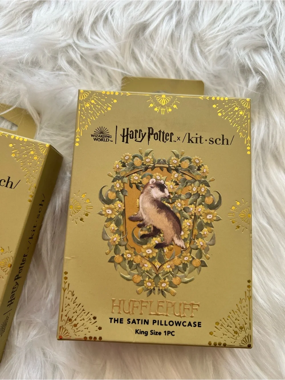 Kitsch Harry Potter Hufflepuff Satin Pillowcase SET (2)